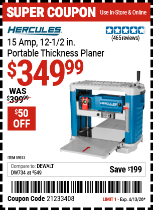 Harbor Freight Coupons, HF Coupons, 20% off - HERCULES 15 Amp 