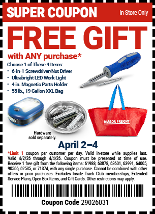 Harbor Freight Coupons, HF Coupons, 20% off - 