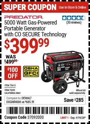 Harbor Freight Coupons, HF Coupons, 20% off - 72613