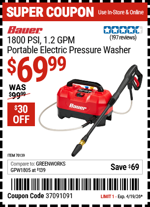 Harbor Freight Coupons, HF Coupons, 20% off - 70139