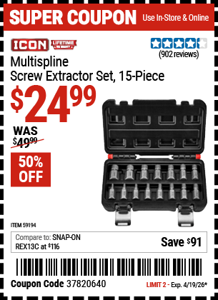 Harbor Freight Coupons, HF Coupons, 20% off - 59194