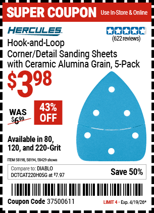 Harbor Freight Coupons, HF Coupons, 20% off - 58198