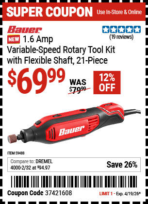 Harbor Freight Coupons, HF Coupons, 20% off - 59488