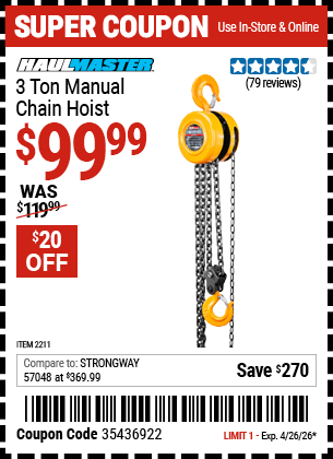 Harbor Freight Coupons, HF Coupons, 20% off - 2277