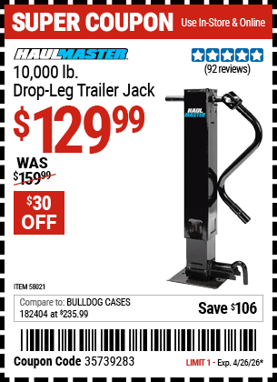 Harbor Freight Coupons, HF Coupons, 20% off - 58021