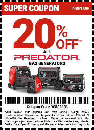 Harbor Freight Coupons, HF Coupons, 20% off - 