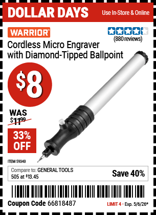 Harbor Freight Coupons, HF Coupons, 20% off - 59340