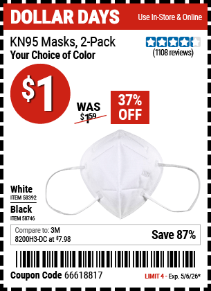 Harbor Freight Coupons, HF Coupons, 20% off - 58392