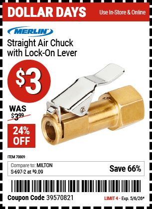 Harbor Freight Coupons, HF Coupons, 20% off - 70809