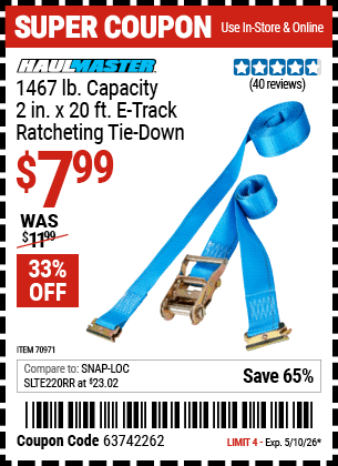 Harbor Freight Coupons, HF Coupons, 20% off - 70971