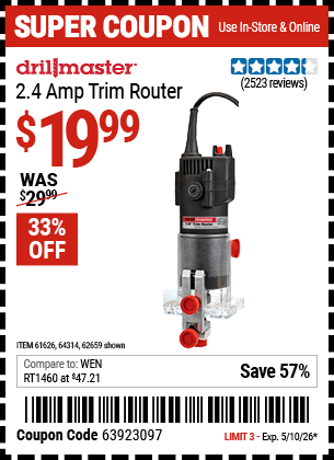 Harbor Freight Coupons, HF Coupons, 20% off - 1/4