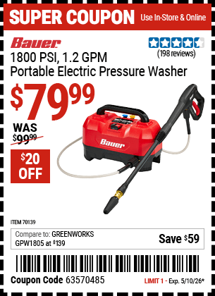 Harbor Freight Coupons, HF Coupons, 20% off - 70139