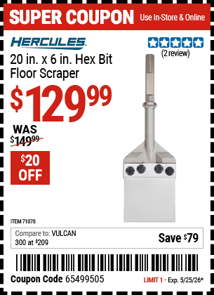 Harbor Freight Coupons, HF Coupons, 20% off - 71078