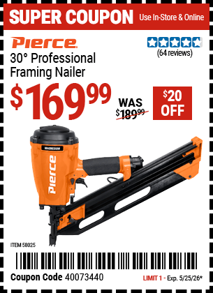 Harbor Freight Coupons, HF Coupons, 20% off - 58025