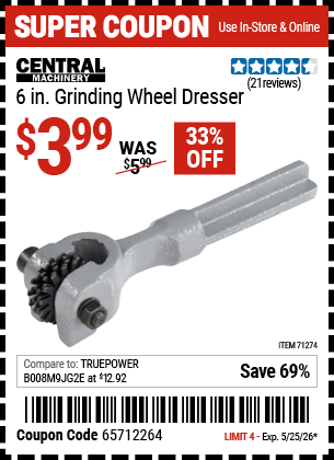 Harbor Freight Coupons, HF Coupons, 20% off - 71274