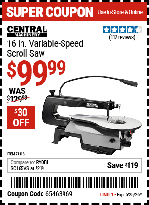 Harbor Freight Coupons, HF Coupons, 20% off - 71113