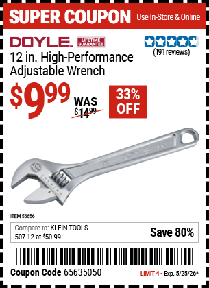 Harbor Freight Coupons, HF Coupons, 20% off - 56656