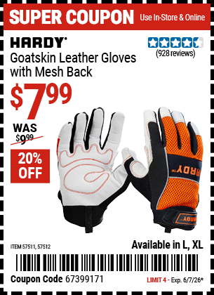 Harbor Freight Coupons, HF Coupons, 20% off - 57512