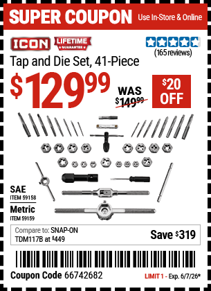 Harbor Freight Coupons, HF Coupons, 20% off - 59159