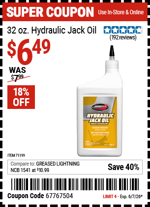 Harbor Freight Coupons, HF Coupons, 20% off - 71199