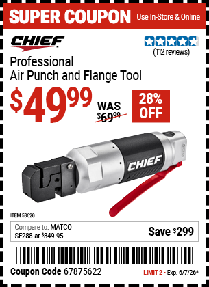 Harbor Freight Coupons, HF Coupons, 20% off - 58620