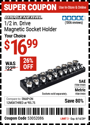 Harbor Freight Coupons, HF Coupons, 20% off - 59685