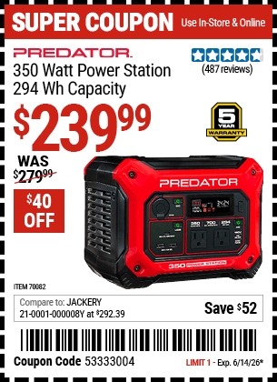 Harbor Freight Coupons, HF Coupons, 20% off - 70082