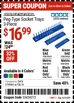 Harbor Freight Coupons, HF Coupons, 20% off - 58939