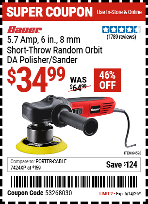 Harbor Freight Coupons, HF Coupons, 20% off - Bauer 6