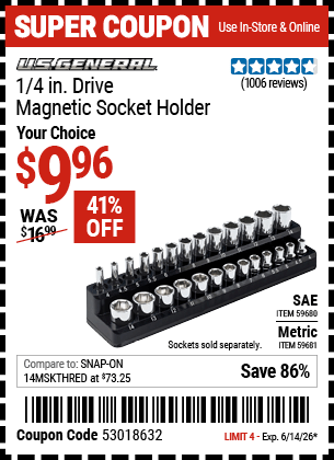 Harbor Freight Coupons, HF Coupons, 20% off - 59681