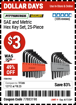 Harbor Freight Coupons, HF Coupons, 20% off - 