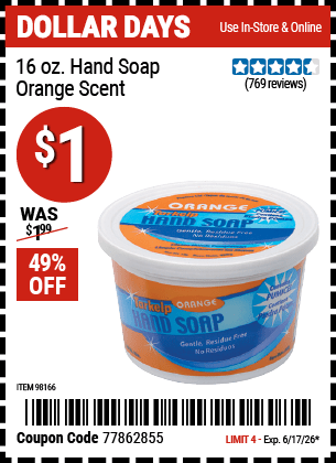 Harbor Freight Coupons, HF Coupons, 20% off - 98166