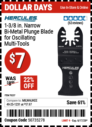 Harbor Freight Coupons, HF Coupons, 20% off - 70237