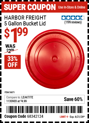 Harbor Freight Coupons, HF Coupons, 20% off - 56871