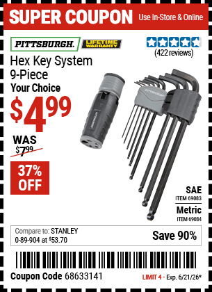 Harbor Freight Coupons, HF Coupons, 20% off - 69083