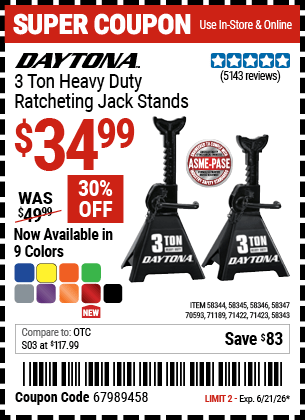Harbor Freight Coupons, HF Coupons, 20% off - 58344
