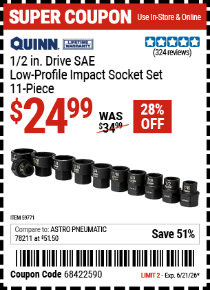 Harbor Freight Coupons, HF Coupons, 20% off - 59771