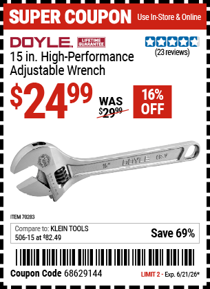 Harbor Freight Coupons, HF Coupons, 20% off - 70283