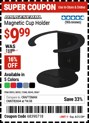 Harbor Freight Coupons, HF Coupons, 20% off - 58553