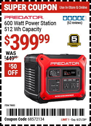 Harbor Freight Coupons, HF Coupons, 20% off - 70083