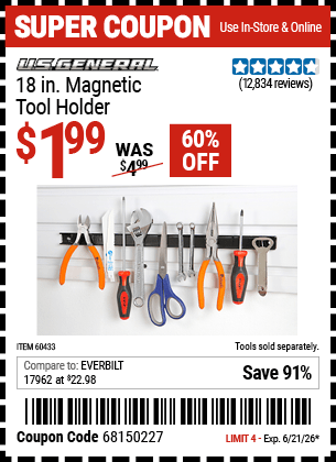 Harbor Freight Coupons, HF Coupons, 20% off - 18