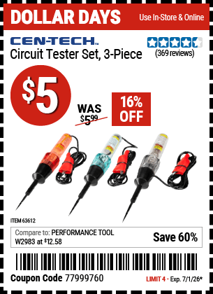 Harbor Freight Coupons, HF Coupons, 20% off - 63612