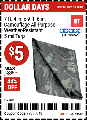 Harbor Freight Coupons, HF Coupons, 20% off - 7 Ft. 4
