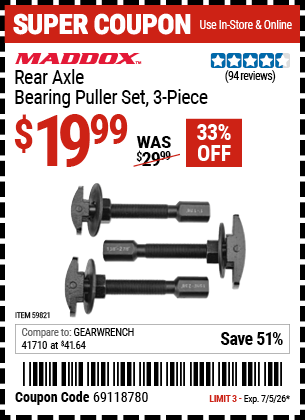 Harbor Freight Coupons, HF Coupons, 20% off - 59821