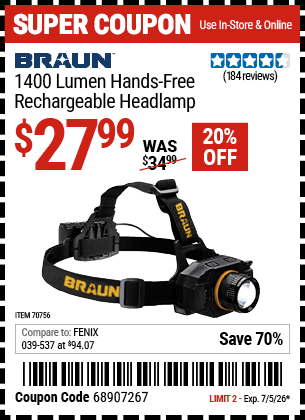Harbor Freight Coupons, HF Coupons, 20% off - 70756