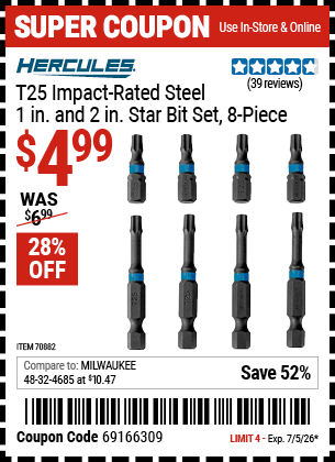 Harbor Freight Coupons, HF Coupons, 20% off - 70882