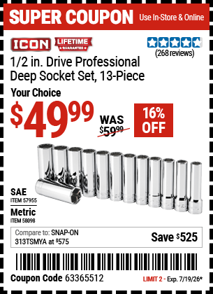 Harbor Freight Coupons, HF Coupons, 20% off - 58098