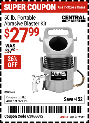 Harbor Freight Coupons, HF Coupons, 20% off - 59483
