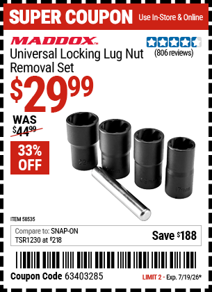 Harbor Freight Coupons, HF Coupons, 20% off - 58535
