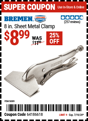 Harbor Freight Coupons, HF Coupons, 20% off - 56589